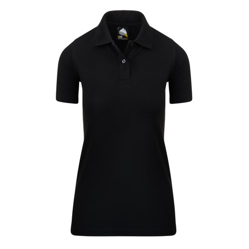 ORN Raven Ladies Polo Shirt Black 8 1136.BK.8