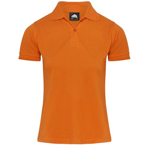ORN Ladies Eagle Polo Shirt Orange 10 1160.OR.10