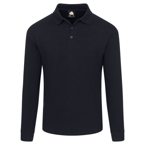 ORN Weaver Long Sleeved Polo Shirt Unisex Navy XS 1170.NV.XS