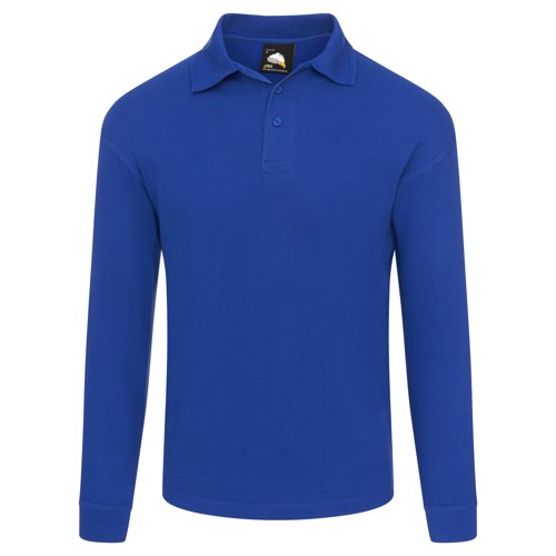 ORN Weaver Long Sleeved Polo Shirt Unisex Royal Blue 2XL 1170.RY.2XL
