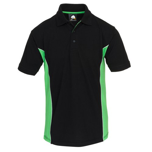 ORN Silverswift Polo Shirt Unisex Black/Lime XS 1180.BKLM.XS