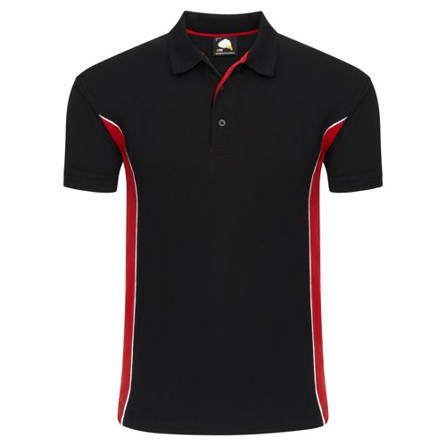ORN Silverswift Polo Shirt Unisex Black/Red XS 1180.BKRD.XS