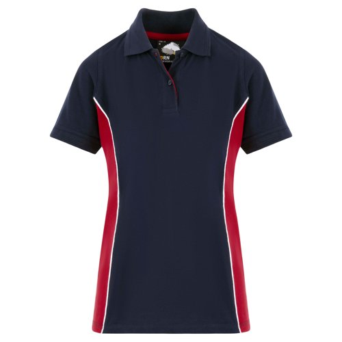 ORN Silverswift Ladies Polo Shirt Navy/Red 16 1186.NVRD.16