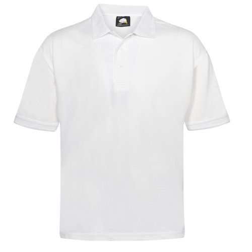 ORN Oriole Wicking Polo Shirt Unisex White 3XL 1190.WH.3XL
