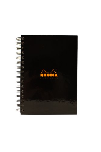 Rhodia Black A5 Wirebound Business Book (Pack of 3) 119233C | Clairefontaine