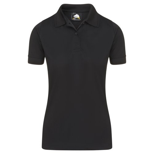 ORN Oriole Ladies Wicking Polo Shirt Black 10 1196.BK.10