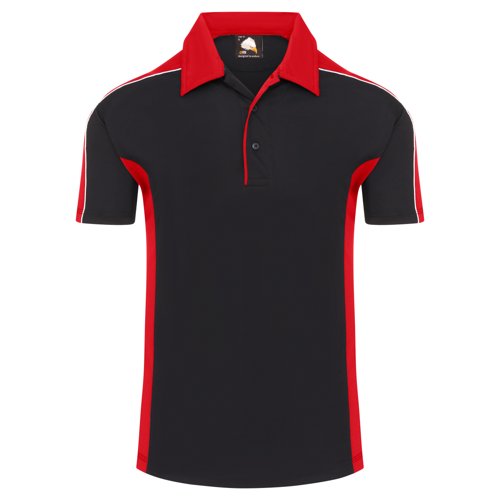 ORN Avocet Wicking Polo Shirt Unisex Navy/Red 2XL 1198.NVRD.2XL