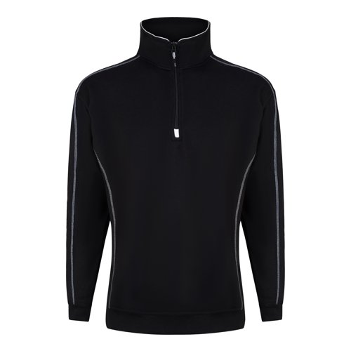 ORN Crane Quarter Zip Sweatshirt Unisex Black 2XL 1240.BK.2XL