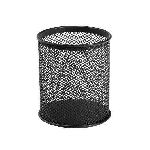 5 Star Pen Pot Wire Mesh Diameter 80mm Height 95mm Black