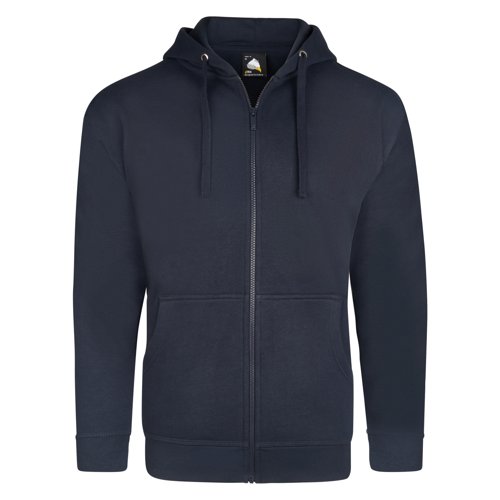 ORN Macaw Zipped Hoodie Unisex Navy 2XL 1282.NV.2XL