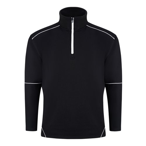 ORN Fireback Quarter Zip Sweatshirt Unisex Black/Black 3XL 1283.BKBK.3XL