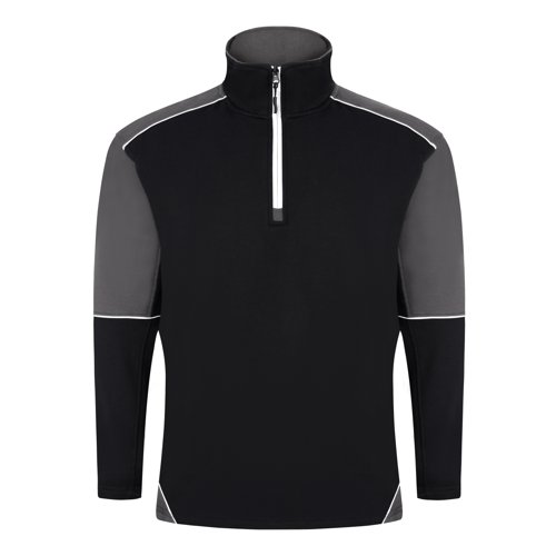 ORN Fireback Quarter Zip Sweatshirt Unisex Black/Graphite 3XL 1283.BKGR.3XL