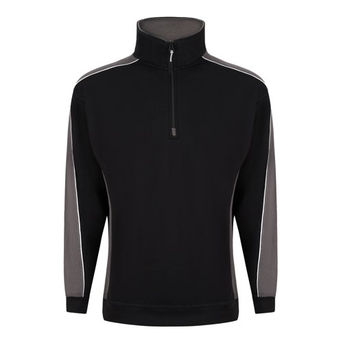 ORN Avocet Quarter Zip Sweatshirt Unisex Black/Graphite XS 1288.BKGR.XS