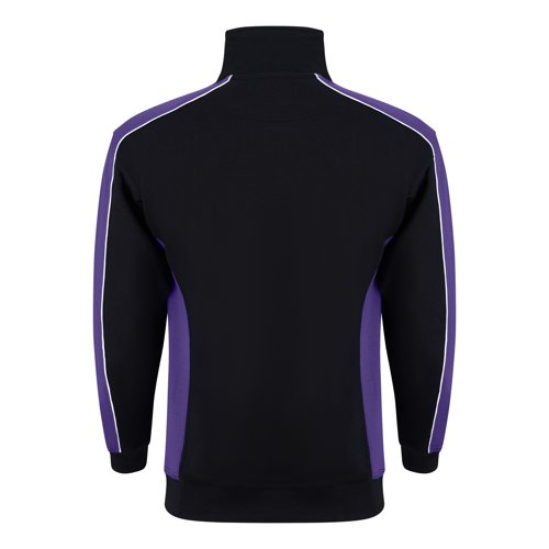 ORN Avocet Quarter Zip Sweatshirt Unisex Black/Purple XS 1288.BKPU.XS