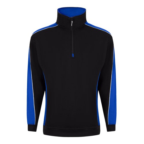 ORN Avocet Quarter Zip Sweatshirt Unisex Black/Royal Blue XL 1288.BKRY.XL