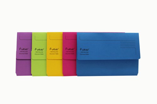 Exacompta Forever Document Wallet Manilla Foolscap Assorted (Pack of 25) 211/5000 | Exacompta