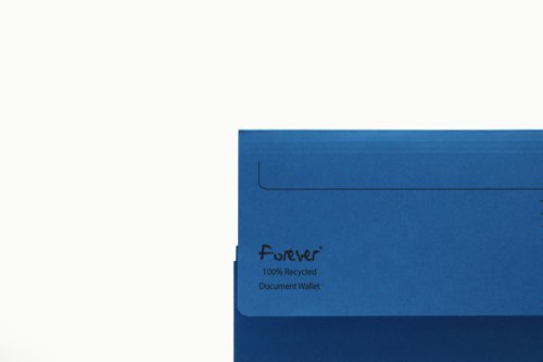 Exacompta Forever Document Wallet Manilla Foolscap Bright Blue (Pack of 25) 211/5001 | Exacompta