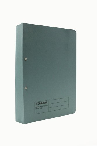 Exacompta Guildhall Heavyweight Transfer Spiral File 420gsm Foolscap Blue (Pack of 25) 211/7000