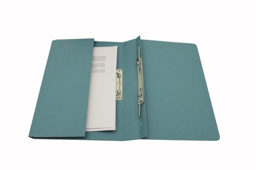 Exacompta Guildhall Heavyweight Transfer Spiral Pocket File Foolscap Blue (Pack of 25) 211/6000