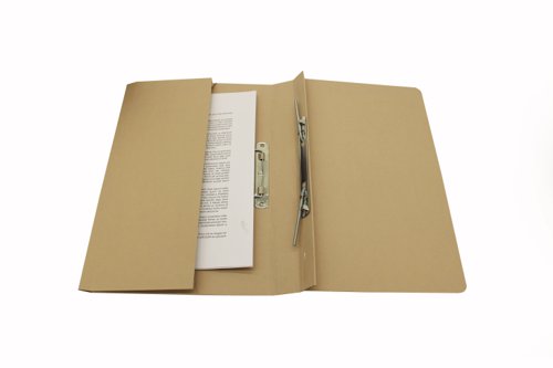 Exacompta Guildhall Heavyweight Transfer Spiral Pocket File Foolscap Buff (Pack of 25) 211/6001 | Exacompta