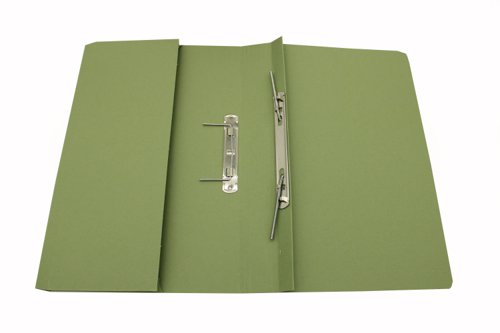 Exacompta Guildhall Heavyweight Transfer Spiral Pocket File Foolscap Green (Pack of 25) 211/6002 | Exacompta