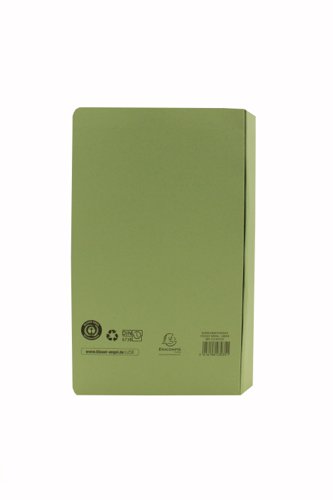 Exacompta Guildhall Heavyweight Transfer Spiral Pocket File Foolscap Green (Pack of 25) 211/6002