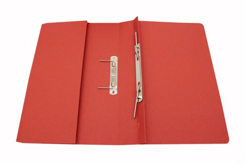 Exacompta Guildhall Heavyweight Transfer Spiral Pocket File Foolscap Red (Pack of 25) 211/6005