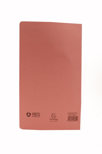 Exacompta Guildhall Heavyweight Transfer Spiral Pocket File Foolscap Pink (Pack of 25) 211/6006 | Exacompta