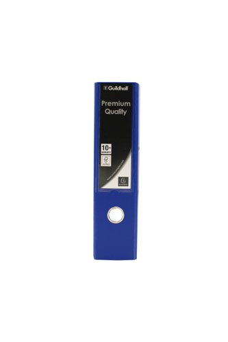 Exacompta Guildhall 80mm Lever Arch File A4 Blue (Pack of 10) 222/2001Z