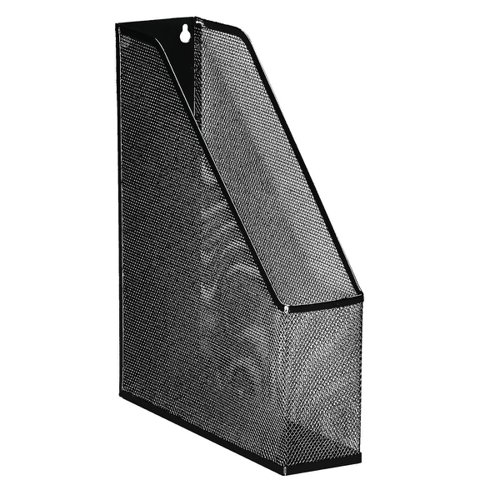 5 Star Office Mesh Magazine Rack Scratch Resistant with Non Marking Rubber Pads A4+ Black