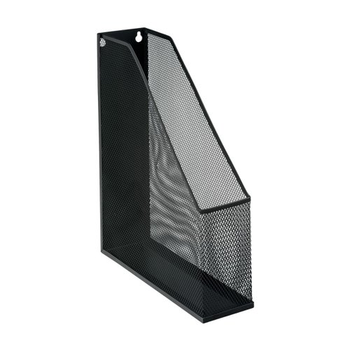 5 Star Office Mesh Magazine Rack Scratch Resistant with Non Marking Rubber Pads A4+ Black