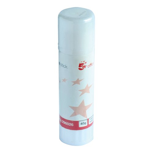 5 Star Office Glue Stick Solid Washable Non-toxic Large 40g | VOW