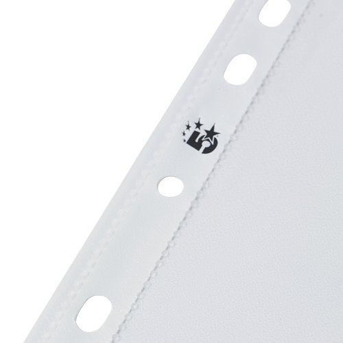 5 Star Office is a competitive range of office stationery. These embossed polypropylene punched pockets securely store your important paperwork with a top opening. Made of durable polypropylene which is copy-safe to protect your written and typed A4 documents, and that allows you to flip pages with ease. Reinforced white multi-punched edge, allowing you to store unpunched documents in a ring binder or lever arch file.