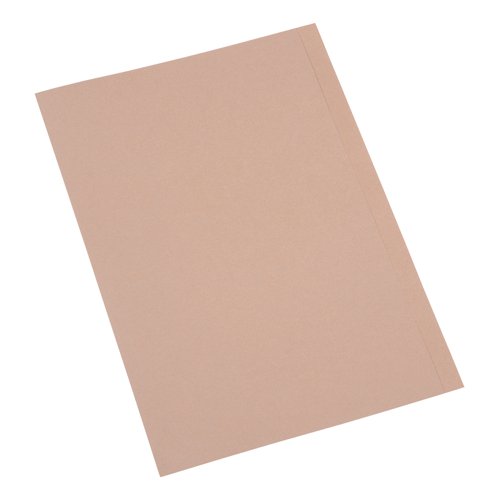 5 Star Office Square Cut Folder Recycled 250gsm Foolscap Buff (Pack of 100)