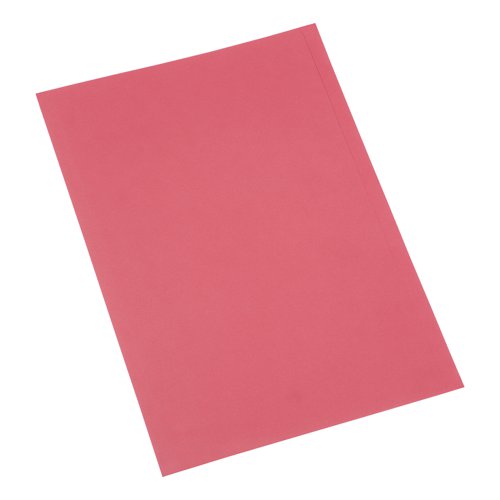 5 Star Office Square Cut Folder Recycled 250gsm Foolscap Red (Pack of 100)