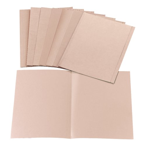 5 Star Office Square Cut Folder Recycled 170gsm Foolscap Buff (Pack of 100)