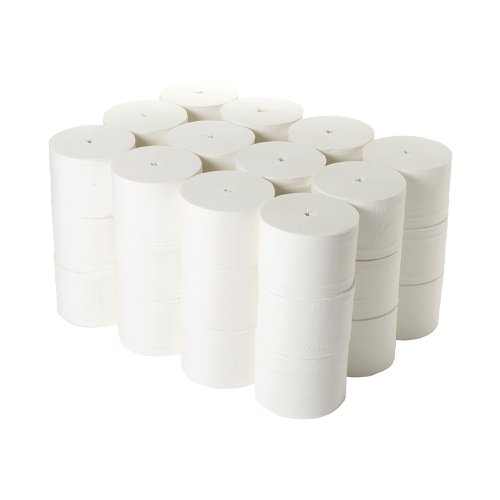 2Work Micro Twin Coreless Toilet Rolls 800 Sheets (Pack of 36) 2W00697 Toilet Tissue 2W00697