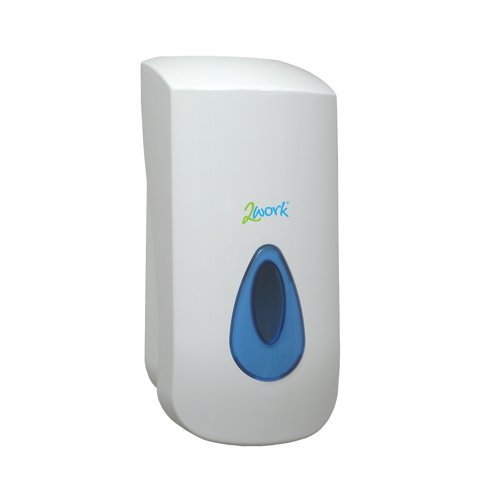 2work Foam Soap Dispenser 900ml Reservoir White 2w01102