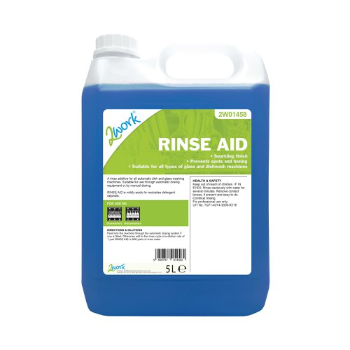 2Work Concentrated Rinse Aid Additive Concentrate 5 Litre 2W01458 | VOW