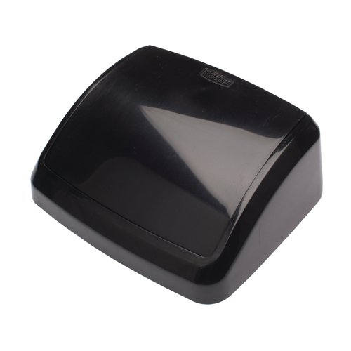 2Work Swing Bin Lid 10 Litre Plastic Black 2W02396