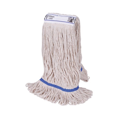 2Work 340g PY Kentucky Mop Blue (5 Pack) 103221BL Brooms, Mops & Buckets 2W02471