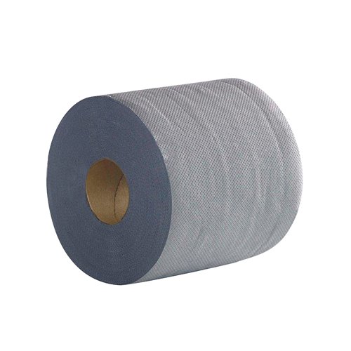 2Work 2-Ply Centrefeed Roll 500 Sheets Blue (Pack of 6) 2W03010