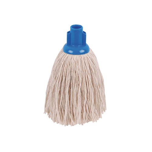 2Work Twine Rough Socket Mop 12oz Blue (Pack of 10) 2W04287