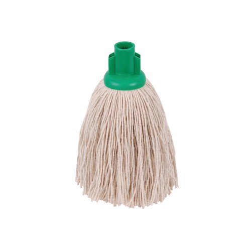 2Work 12oz Twine Rough Socket Mop Green (Pack of 10) 101851