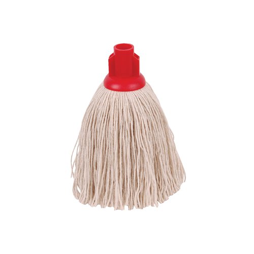 2Work 12oz Twine Rough Socket Mop Red (Pack of 10) 101851