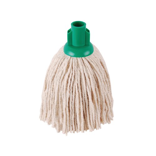 2Work PY Smooth Socket Mop 12oz Green (Pack of 10) 2W04298