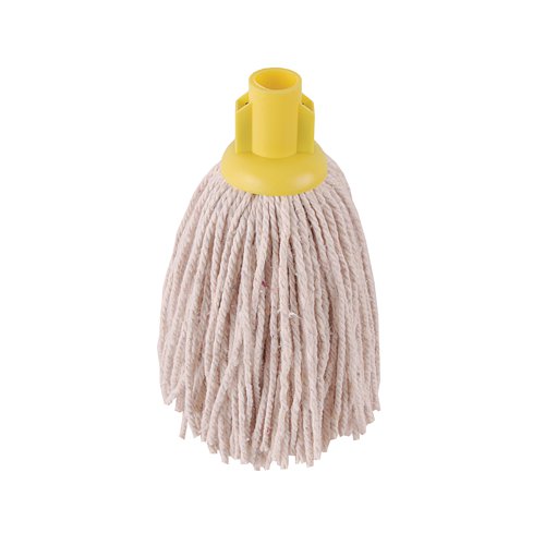 2Work 12oz PY Smooth Socket Mop Yellow (Pack of 10) 2W04302