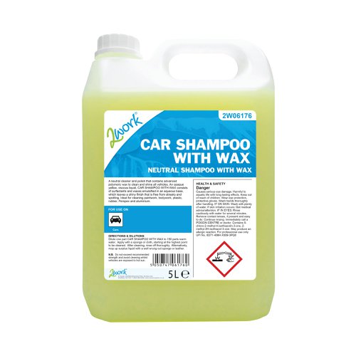 2Work Car Shampoo with Wax 5L 2W06176 | VOW