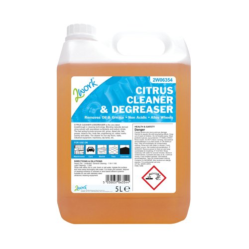 2work Citrus Cleaner And Degreaser 5 Litre 2w06354