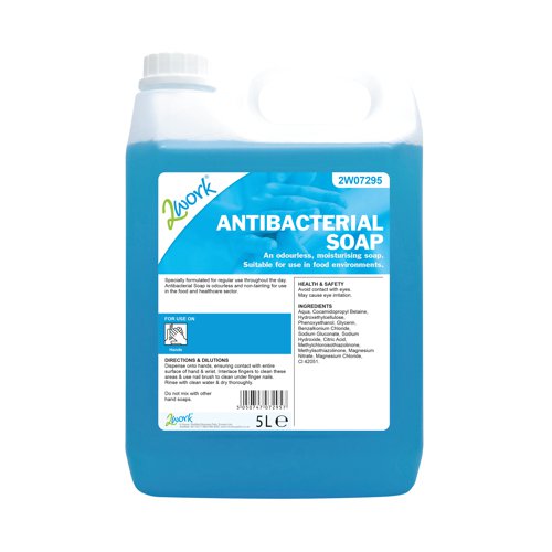 2Work Antibacterial Soap 5 Litres 2W07295